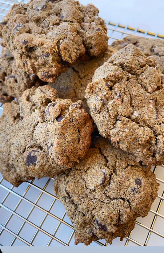 BUCKWHEAT VANILLA CHOCOLATE CHIP COOKIES