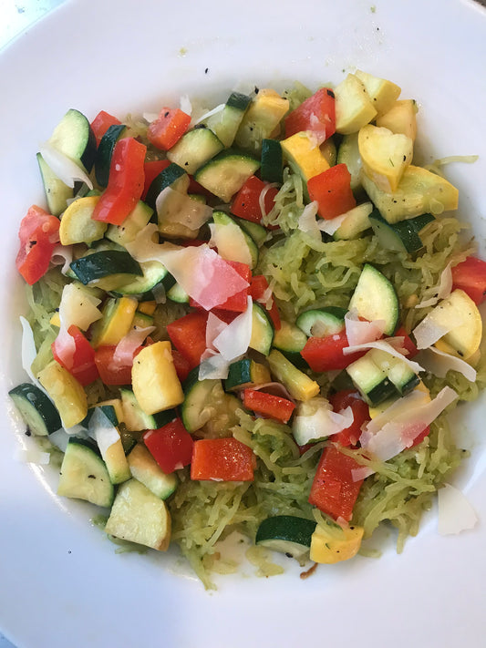 Maxed out Veggie Noodles (aka veggies on top of veggies)