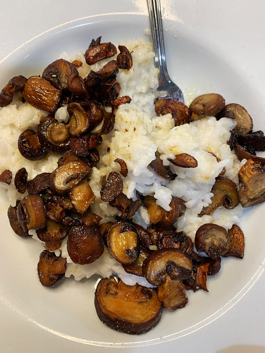 Coconut Rice and Mushroom Saute'